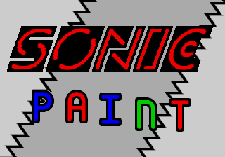 Sonic Paint Title Screen